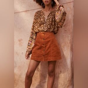 Faye Corduroy Mini Skirt